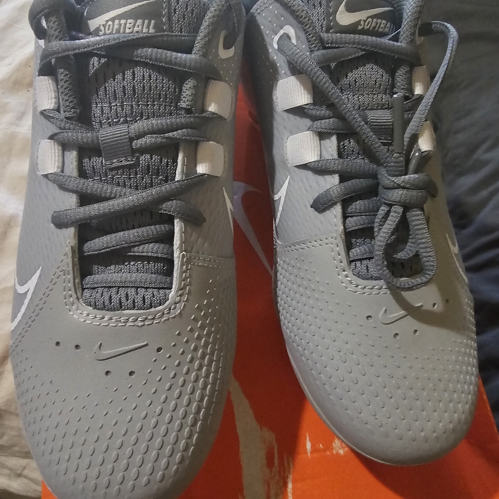 Nike Gray Softball Shoes